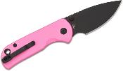 J1934BPK Couteau CJRB Mica Pink Alu Lame Acier AR-RPM9 Black Button Lock IKBS - Livraison Gratuite