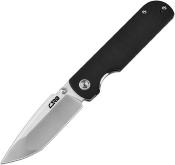 J1937BK Couteau CJRB Cutlery Nova Black Lame Tanto Acier AR-RPM9 IKBS - Livraison Gratuite