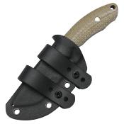 J1958ODG Couteau CJRB Mutt Lame Drop Point Harpoon AR-RPM9 Sand Polish Manche Micarta Étui Kydex  – Livraison Gratuite