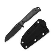 KI1045MS1  Kizer Begleiter Fix – Couteau Fixe EDC | Lame CPM-3V Blk Hollow Grind | Manche Micarta Black | Étui Kydex | Livraison Gratuite
