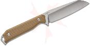 KI1045MS2  Kizer Begleiter Fix – Couteau Fixe EDC | Lame AEB-L Satin Hollow Grind | Manche G10 Tan | Étui Kydex | Livraison Gratuite
