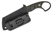KI1065A3 Couteau Kizer Little Rhino - Lame Cleaver Acier D2 - Manche G-10 Noir & Vert OD Etui Kydex - Livraison Gratuite