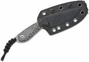 KI1081A8 Couteau Kizer BUDDY Lame Drop Point Acier AEB-L Manche Micarta Black Etui Kydex - Livraison Gratuite