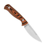 KI1098A1 Couteau Kizer Evenki 2 1097A1 - Lame Drop Point Acier AEB-L - Manche G10 Orange - Housse Kydex - Livraison Gratuite