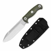 KI1103A1 Kizer Drop Bear Fix 7 | Lame Acier AEB-L | Manche Micarta Vert | Étui Kydex Rotatif - Livraison Gratuite