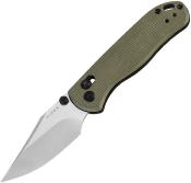 KIV36192KC1 Couteau KIZER Drop Bear 2 Lame Acier Nitro-V Satin (HRC 58-60) Manche Micarta Canvas Vert Clutch Lock - Livraison Gratuite