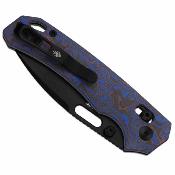 KIV3802CDA2 Couteau Kizer Outposter Lame Acier Nitro-V Drop Point Manche Purple Norplex UltreX Clutch Lock | Livraison Gratuit
