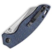 KIV4593C1 Couteau Kizer Towser Blue Lame Acier 154CM IKBS - Livraison Gratuite