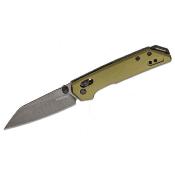 KS2051ROLBW — Couteau Kershaw Mini Iridium Dura Lock Olive Lame Acier D2 BlackWash Reverse Tanto Manche Aluminium Vert Olive Livraison Gratuite