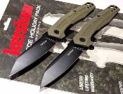KS7018 Set de 2 Couteaux Kershaw Holiday Pack | Lame Acier 3Cr13 Black Oxide | Manche GFN Olive | O/A | Livraison Gratuite