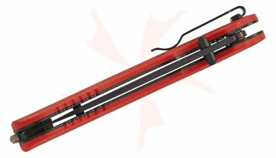 KS8650ST Kershaw Barricade | Couteau Pliant Assisté | Lame Clip Point Acier 8Cr13MoV | Manche GFN Orange | Brise-Vitre & Coupe-Sangle - Livraison Gratuite