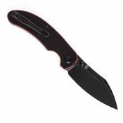 KT1039A2 Kansept Nesstreet Black/Red – Couteau Pliant Lame Acier 154CM Manche Noir/Rouge G10 Liner Lock – Livraison Gratuite
