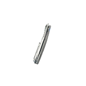 KUB299C Couteau Kubey Barracuda Lame Acier M390 Wharncliffe Manche Titane Satin Pivot Roulements à Billes - Livraison Gratuite