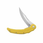 KUB346C Couteau Kubey Wave Crest – Couteau Pliant Pikal | Lame Satin Acier 14C28N | Manche G10 Yellow Roulements Billes - Livraison Gratuite