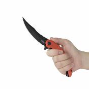 KUB346E Couteau Kubey Wave Crest Pikal | Lame Pikal Acier 14C28N | Manche Red G10 Linerlock - Livraison Gratuite