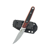 KUB355A Couteau Kubey JL Fixie Kaiwen Red Black G-10 Lame Beadblast Acier 14C28N Etui Kydex - Livraison Gratuite