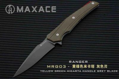MAXMRG03 Couteau Maxace Ranger Green Lame XW42 Manche G-10 - Livraison Gratuite