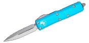 MCT23212TQ Couteau OTF Microtech 232-12TQ Turquoise UTX-85 AUTO Lame Acier Premium Double Edge Dagger Made USA - Livraison Gratuite