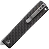 NMB250220 Couteau NORTH MOUNTAIN BLADE Kaiken Lame Acier SLD-Magic San Mai Manche Carbone Liner Lock - Livraison Gratuite
