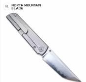 NMB2505AT North Mountain Blade Chop Classic – Couteau Lame Acier SLD tanto Manche titane Framelock – Livraison Gratuite