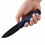OKNDURONNB Oknife Duron Navy Blue | Couteau Lame Acier Nitro-V Manche OAL Aluminium Frame Lock - Livraison Gratuite