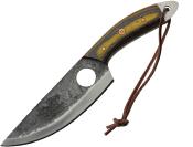 PA203513 Couteau de Chasse Buschraft Bruin Skinner Lame Acier Inox Etui Cuir - Livraison Gratuite