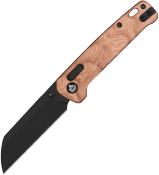 QS130GLF2 QSP Penguin  – Couteau Pliant Glyde Lock, Lame Sheepfoot 14C28N PVD, Manche G10 Cuivre - Livraison Gratuite