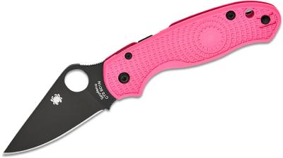 SC223PPNBK Couteau Spyderco Para 3 Pink Compression Lock Lame Acier CTS-BD1N Black Made USA - Livraison Gratuite