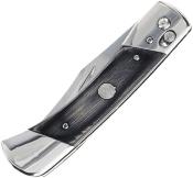 SCH1222017 Couteau Uncle Henry PLB7 Bear Paw Clip Point 7Cr13 - Manche Bois Laminé Noir - Sécurité Pivot Lock - Livraison Gratuite