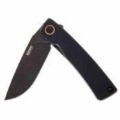 SRM105MGB SRM Knives 105M&#8209;GB Air – Couteau Pliant Lame Acier 14C28N Black Linerlock Manche G10 Noir – Livraison Gratuite