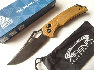 SRM9202GW Couteau SRM Knives Sanremu 9202 Lame D2 Brown G10 - Livraison Gratuite