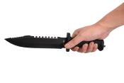 Lot de 3 STT221189BKPB Set de 2 Couteaux S-TEC Tactical Lame Acier 440 Bowie + Couteau de Lancer Etui - Livraison Gratuite