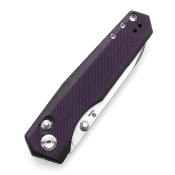 T1105V1 Couteau Tenable Beaver Cross Bar Lock Lame Nitro-V Manche Black/Purple - Livraison Gratuite