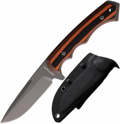 TD007SL Couteau Defcon Black/Orange Lame Acier D2 Etui Kydex - Livraison Gratuite