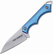 TFFIX112BL Tac Force Fixed Blade | Couteau Lame Reverse Tanto Acier 3Cr13MoV Satin | Manche Blue Étui en ABS noir - Livraison Gratuite