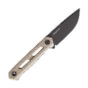 TKTX1RDSMC Couteau Fixe Tekto Knives X1 Atlas Lame Acier CPM MagnaCut Manche G10 Sable Étui Kydex USA - Livraison Gratuite