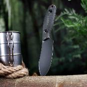 TVJM05BM14 Trivisa Eggplant BM – Couteau Fixe Lame Acier 14C28N Manche Micarta Black Étui Kydex – Livraison Gratuite 