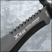 UC2994 United Cutlery M48 Tactical Commando | Couteau Fixe Lame Acier AUS-8 Dos Cranté Manche ABS Étui Ceinture - Livraison Gratuite