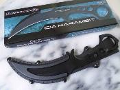 UC3631 United Cutlery Undercover CIA Stinger III Karambit – Lame Fixe Lame Acier 3Cr13 Black Oxide Manche Acier - Housse nylon - Livraison Gratuite