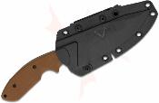 VNI30220 Couteau V Nives Frontier Survivor Housse Kydex | Lame Drop Point Acier D2 Bead Blast | Manche G10 Coyote Snow - Livraison Gratuite