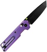 VOSA3521 — Couteau Vosteed Parallel Lame Acier 154CM Tanto Black Stonewash Manche Titane Anodisé Violet Crossbar Lock - Livraison Gratuite