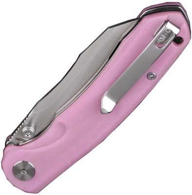 WXC15E WIXCO Axor Couteau Lame Acier 14C28N Manche G10 Pink Linerlock Thumb Stud - Livraison Gratuite