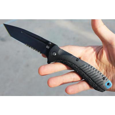 Couteau Tactical ABKT Tac Tanto Phantom Specter Lame Acier D2 Manche Aluminium AB022BL - Free SHipping