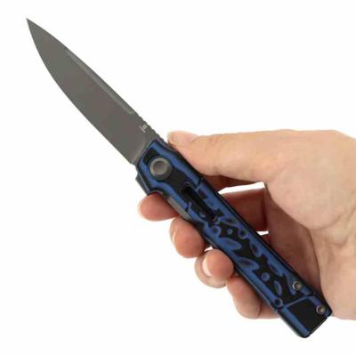 B2123A1 Couteau Kitpu Tenable Knives | Lame Acier Nitro-V SW Drop Point | Manche Plaquettes Blue & Black G10 | Liner Lock | Livraison Gratuite