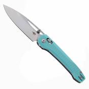 BTKG68B Couteau Bestech Cobber | Lame Acier 14C28N Two-Tone Drop Point | Manche G10 Blue | Bar Lock | Livraison Gratuite