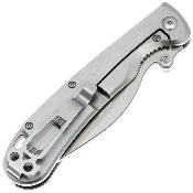 DGRF23FSSV — Couteau Daggerr Pelican Lame Acier VG-10 Drop Point Satiné Manche Acier Inox Frame Lock Livraison Gratuite