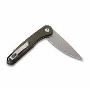 EKC441SGN Couteau EIKONIC Dromas Flipper OD Green Lame Acier D2  Manche Olive Canvas Micarta Linerlock | Livraison Gratuite