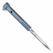 G005A6 Pic Kansept EDC Stiletto | Lame Acier 5Cr13 Satin Épingle | Manche Blue Anodized Titanium | Pocket Clip | Livraison Gratuite