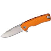 LSTROKAOS Couteau LionSteel ROK Orange Acier M390 Satin Rotoblock Made Italy - Livraison Gratuite