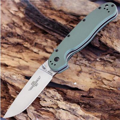 Couteau Ontario RAT1 D2 Lame Acier D2 Manche FRN OD Green Linerlock ON8867OD - Free Shipping